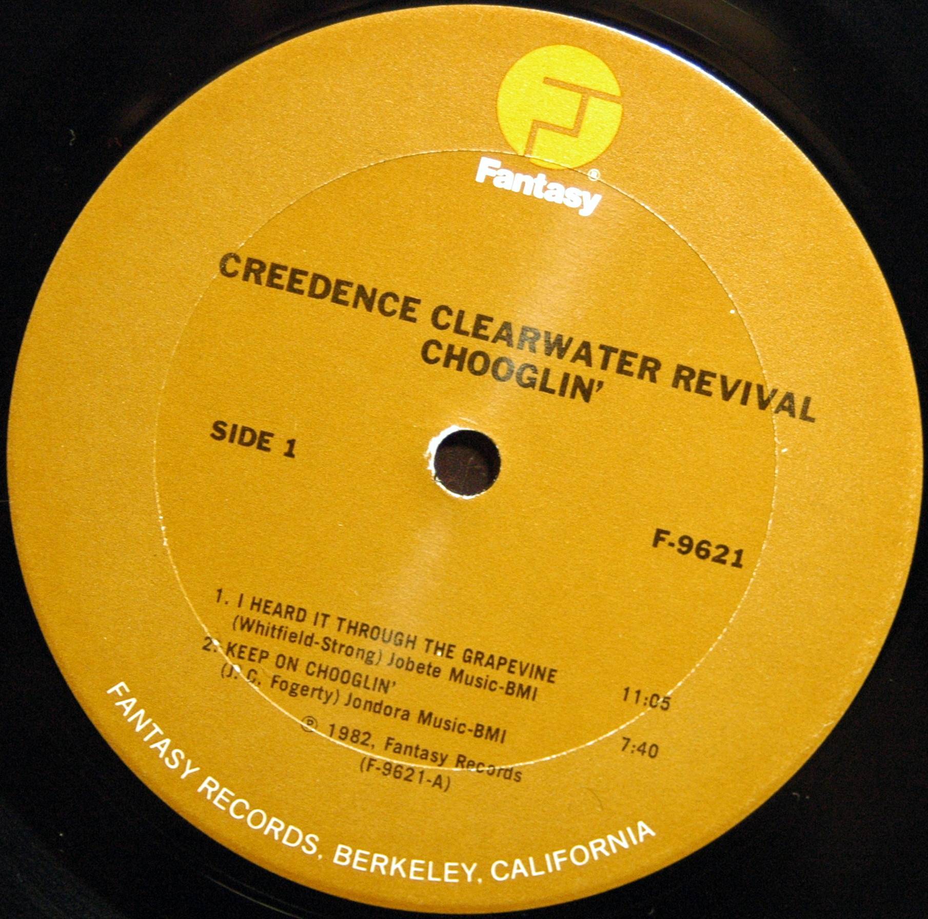 Creedence Clearwater Revival Chooglin [lp label a uk]
